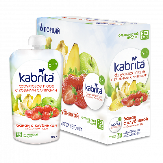 Kabrita<r></r> Банан с клубникой