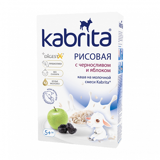 Kabrita<r></r> Рисовая каша с черносливом и яблоком
